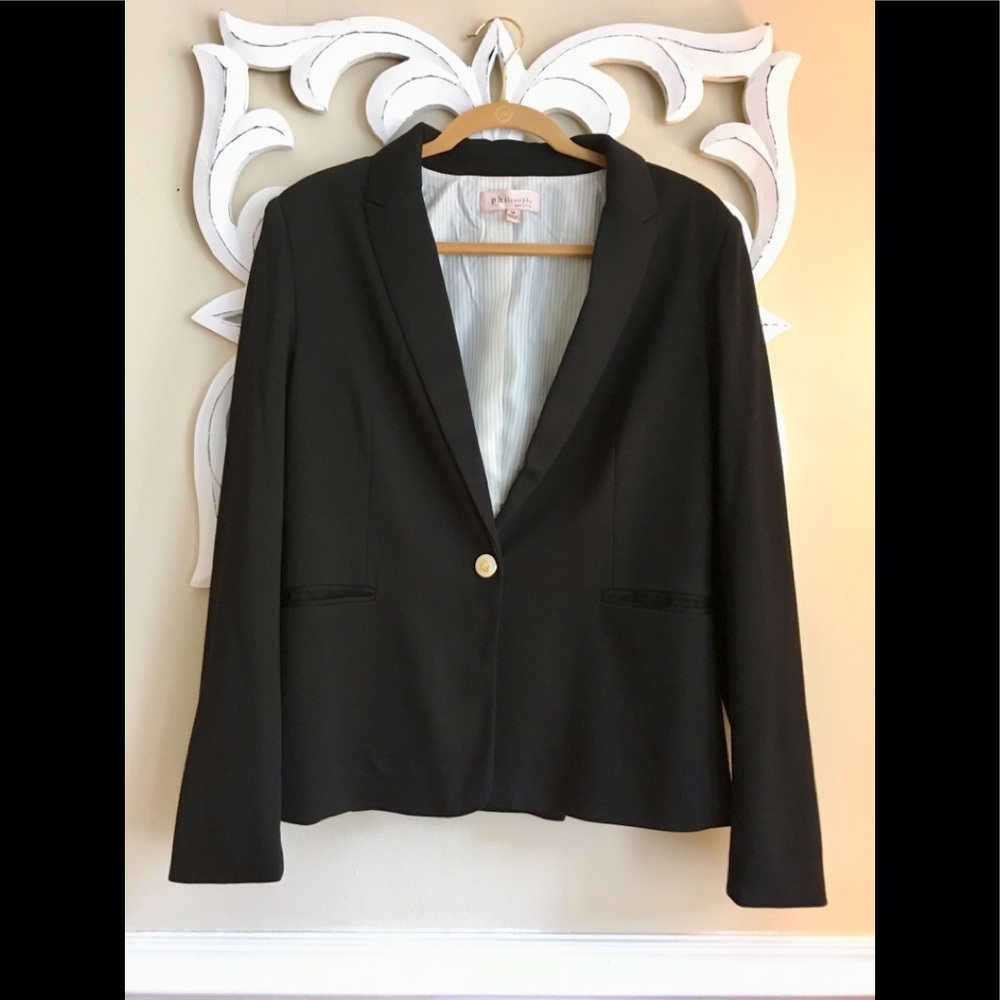 NWOT Philosophy Black Blazer